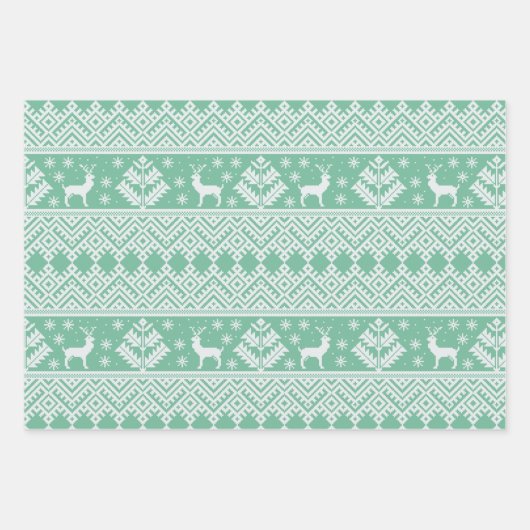 Weihnachten Geschenkpapier Set (Vorderseite 3)