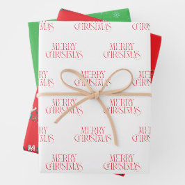 Weihnachten Geschenkpapier Set