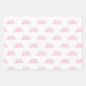 Weihnachten Geschenkpapier Set (Vorderseite)