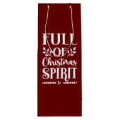 Weihnachten Geschenktüte Für Weinflaschen (Rückseite)