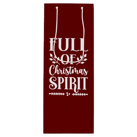 Weihnachten Geschenktüte Für Weinflaschen (Vorderseite)