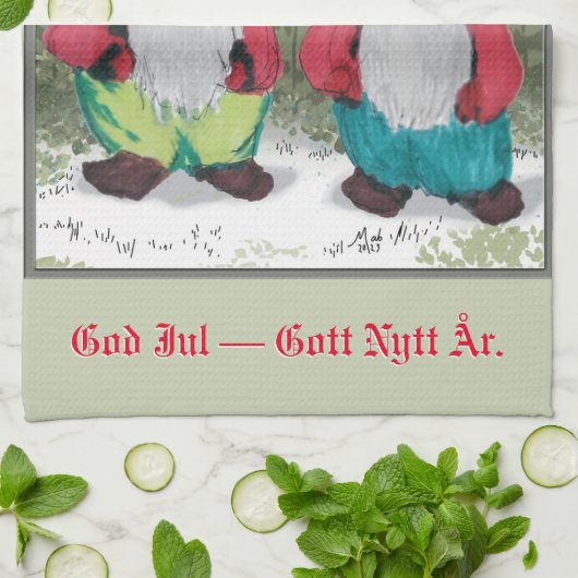 Weihnachten Geschirrtuch (Gefaltet)