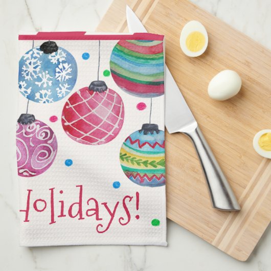 Weihnachten Geschirrtuch (Viertel Falte)