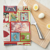 Weihnachten Geschirrtuch (Viertel Falte)