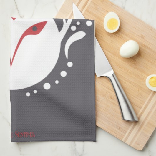 Weihnachten Geschirrtuch (Viertel Falte)