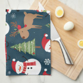 Weihnachten Geschirrtuch (Viertel Falte)