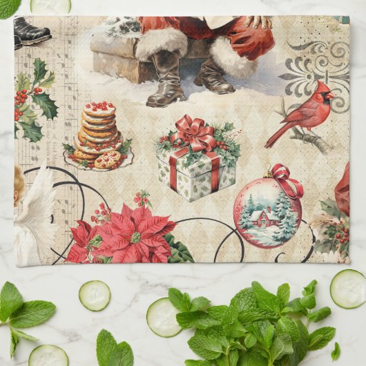 Weihnachten Geschirrtuch (Gefaltet)