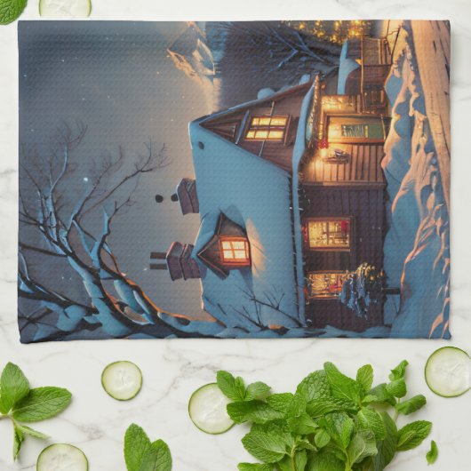 Weihnachten Geschirrtuch (Gefaltet)