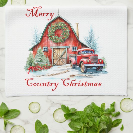 Weihnachten Geschirrtuch (Gefaltet)