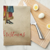 Weihnachten Geschirrtuch (Viertel Falte)