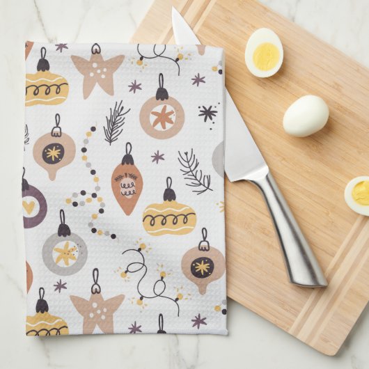 Weihnachten Geschirrtuch (Viertel Falte)