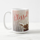 Weihnachten gesegnet - Foto Tasse (Links)