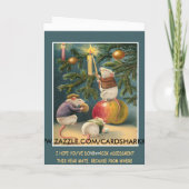 Weihnachten: Gesundheit und Sicherheit Feiertagskarte (Rückseite)