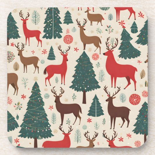 Weihnachten Getränkeuntersetzer (Vorderseite)