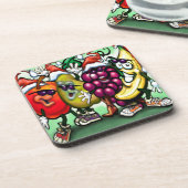 Weihnachten Getränkeuntersetzer (Linke Seite)