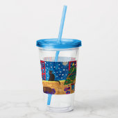 Weihnachten gewartet acryltrinkbecher (Rückseite)