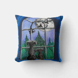 Weihnachten "gewartet für Santa" Kissen