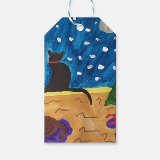 Weihnachten gewartet geschenkanhänger (Vorderseite)