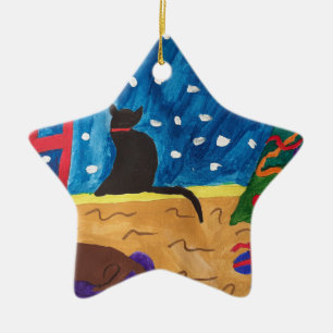 Weihnachten gewartet keramik ornament