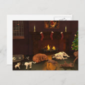 Weihnachten gewartet postkarte (Vorne/Hinten)