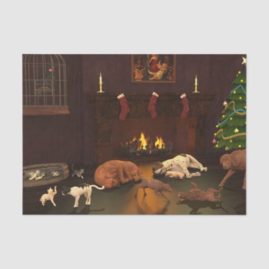 Weihnachten gewartet seidenpapier (Vorderseite)