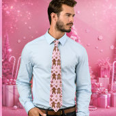 Weihnachten Gingerbread Mann Lebkuchenbaum Krawatte