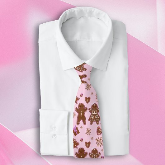 Weihnachten Gingerbread Mann Lebkuchenbaum Krawatte