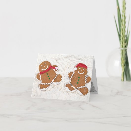 Weihnachten Gingerbread Mann Schneegel (Vorderseite)