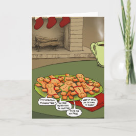 Weihnachten Gingerbrett Männer Grußkarte Karte