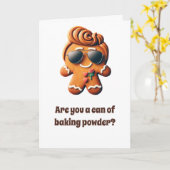 Weihnachten: Gingerbrot steigt Karte (Gelbe Blume)