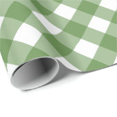Weihnachten Gingham Kariert Geschenkpapier (Rolleneckpunkt)