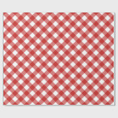 Weihnachten Gingham Karierter Büffel Geschenkpapier (Flach)
