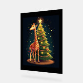 Weihnachten Giraffe Offiziellen BaumTopper Funny T Acrylschild (Winkel)