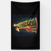 Weihnachten Giraffe Offiziellen BaumTopper Funny T Banner (Vertikal)