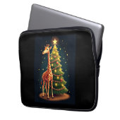 Weihnachten Giraffe Offiziellen BaumTopper Funny T Laptopschutzhülle (Vorderseite Links)