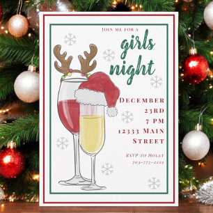 Weihnachten Girls Night Einladung