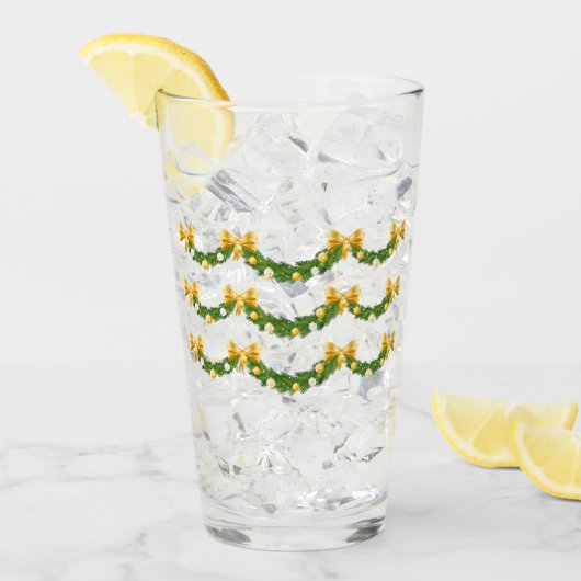 Weihnachten Glas (Vorderseite Ice)