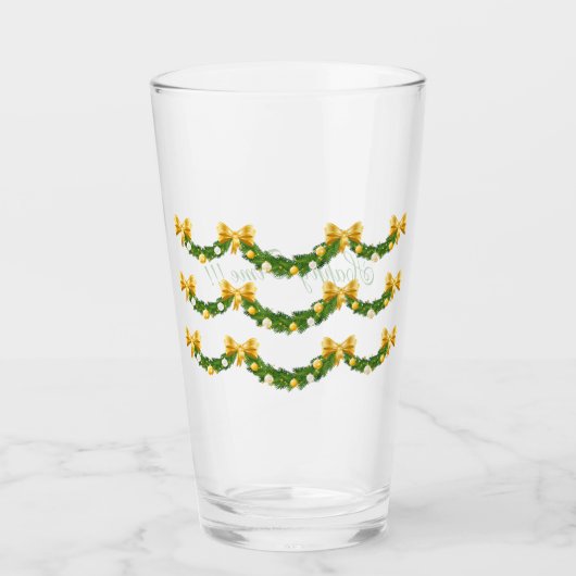 Weihnachten Glas (Vorderseite)