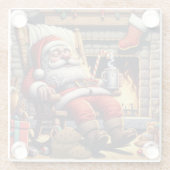 Weihnachten Glasuntersetzer (Rückseite)