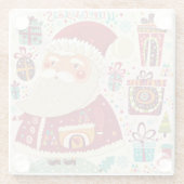 Weihnachten Glasuntersetzer (Rückseite)