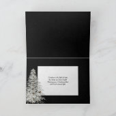 Weihnachten glaube an Schwarz mit Glühlampen Karte (Innenseite)