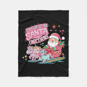 Weihnachten glaube ich an den Weihnachtsmann und E Fleecedecke