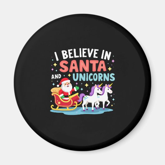 Weihnachten glaube ich an den Weihnachtsmann und E Magnet (Vorne)