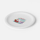 Weihnachten glaube ich an den Weihnachtsmann und E Pappteller (Schrägansicht)