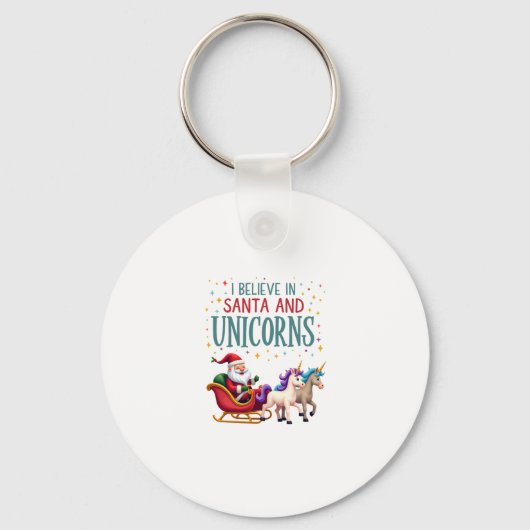Weihnachten glaube ich an den Weihnachtsmann und E Schlüsselanhänger (Vorderseite)