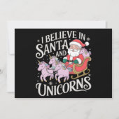 Weihnachten glaube ich an Weihnachten und Einhörne (Vorderseite)