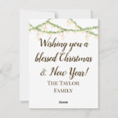 Weihnachten Glaube Jesus Krippe Rustikale Skript (Rückseite)