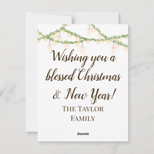 Weihnachten Glaube Jesus Krippe Rustikale Skript (Rückseite)