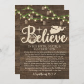 Weihnachten Glaube Jesus Krippe Rustikales Holz (Vorne/Hinten)