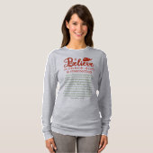 Weihnachten Glaube Jesus Light Gray Long Sleeve T-Shirt (Vorne ganz)